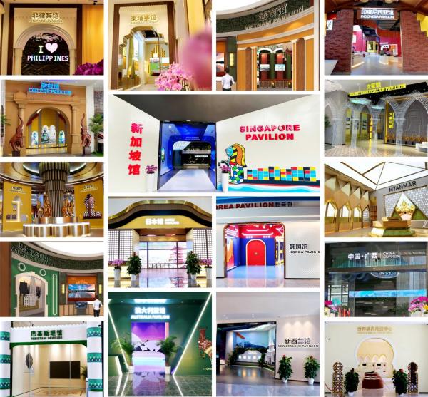 中國(guó)—東盟特色商品匯聚中心展館一覽。 中新物流園供圖