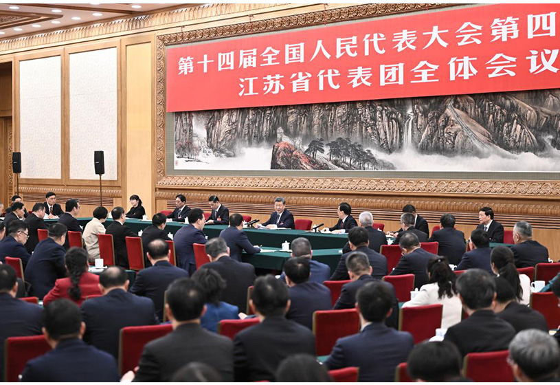 習(xí)近平參加江蘇代表團(tuán)審議